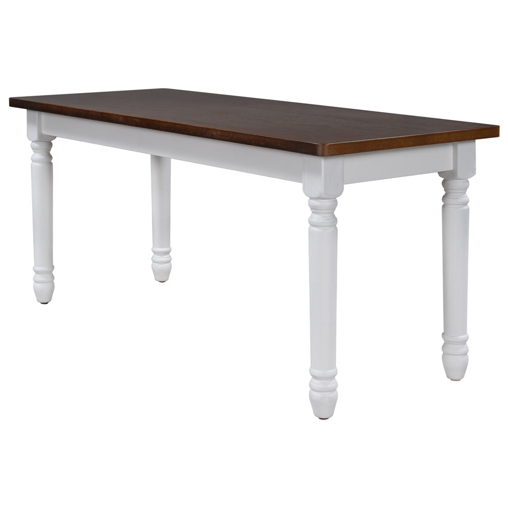 white dining benches