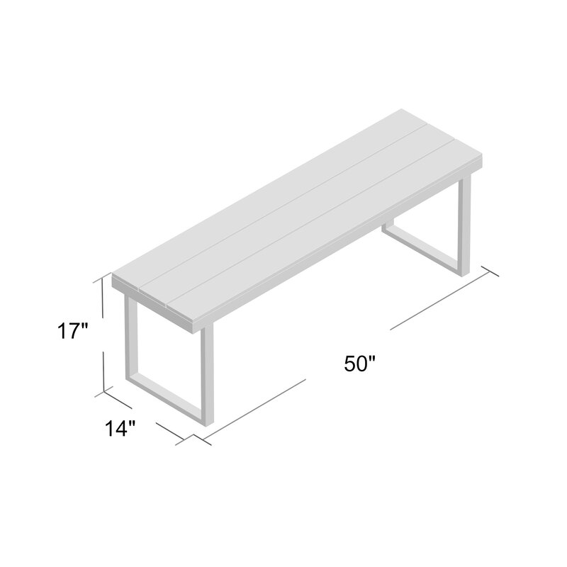 aluminum bench