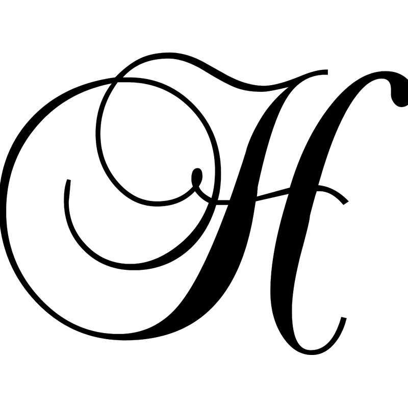 Download Enchantingly Elegant Letter "H" Wall Decal & Reviews ...
