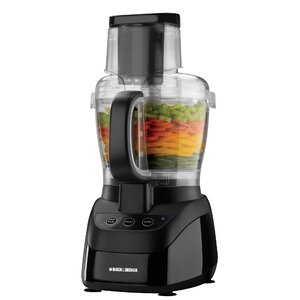 10-Cup Wide-Mouth Food Processor in Black