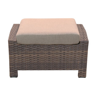 Go to store & view more images Cribbs Outdoor Ottoman with Sunbrella Cushions by Highland Dunes
