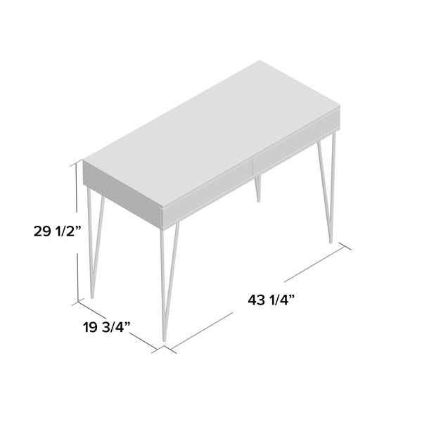 Mercury Row Pine Two Desk Reviews Wayfair