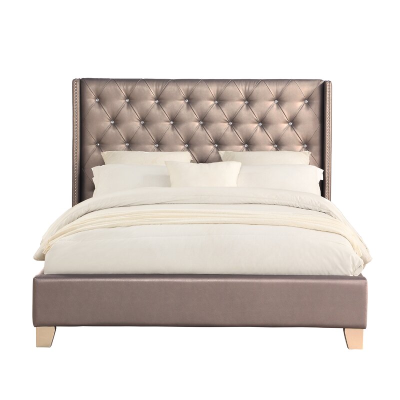 Naya Queen Upholstered Panel Bed