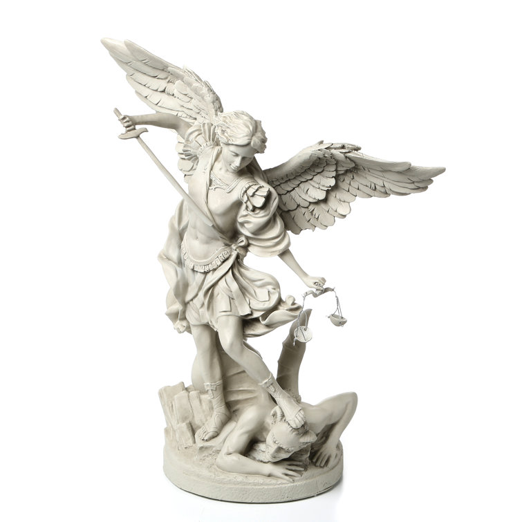 Design Toscano St Michael The Archangel Gallery Statue Reviews Wayfair