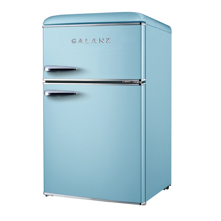 Galanz Retro 3.1 Cubic Feet cu. ft. Freestanding Mini Fridge with Freezer
