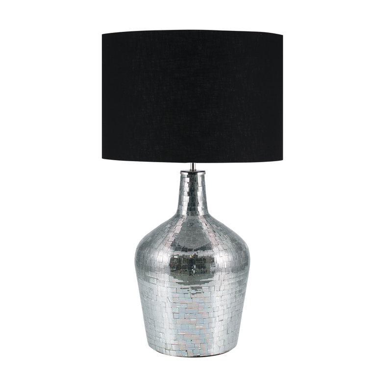 Bloomsbury Market Sertoma Mosaic Mirrored Bottle 48cm Lamp Base