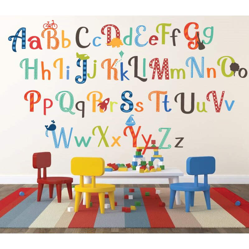 alphabet wall decals