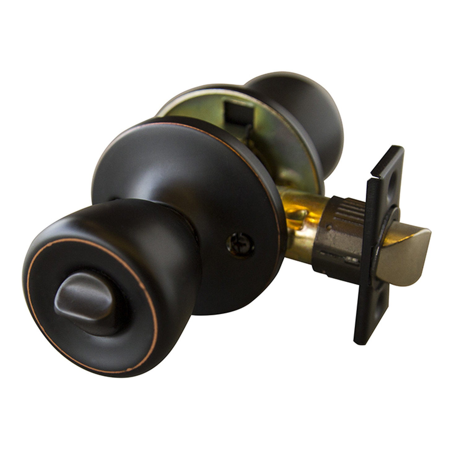Design House Terrace Satin Nickel Privacy Bed Bath Door Knob With