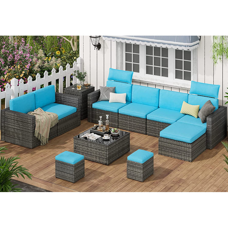 wayfair rattan garden corner sofa