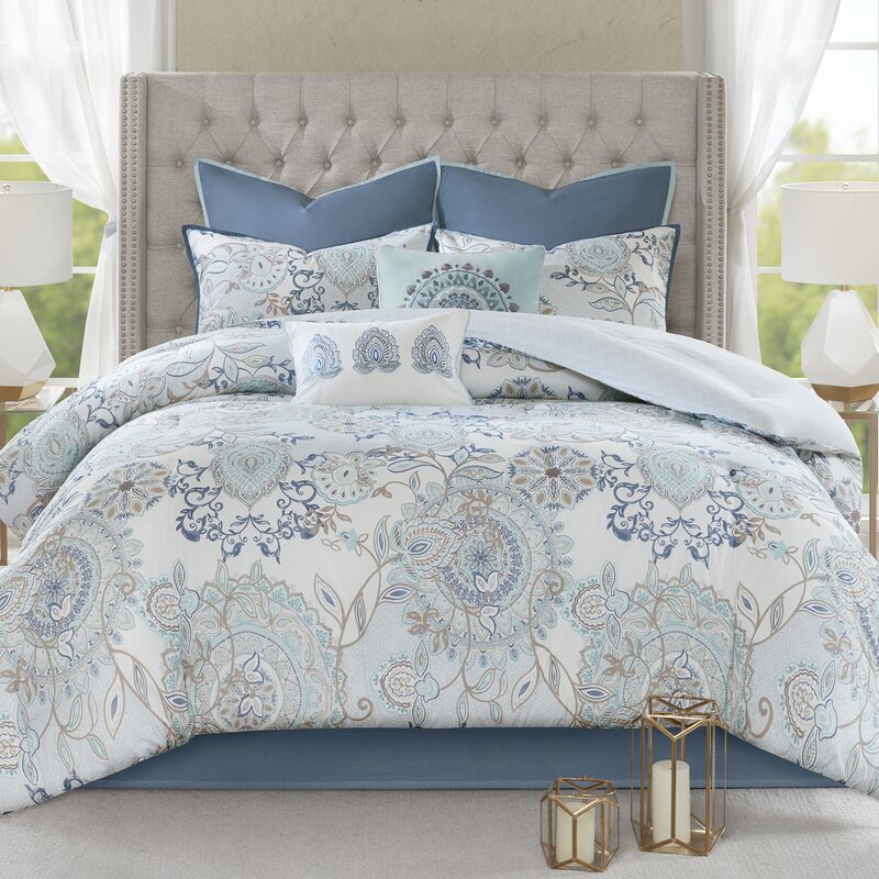 reversible comforter sets queen