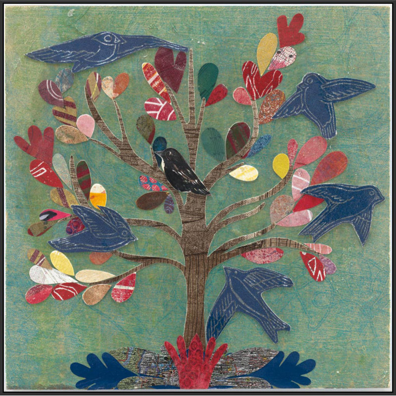 Jbass Grand Gallery Collection Birds In A Tree Print On Canvas