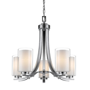 Go to store & view more images Sanne 5-Light Shaded Chandelier by Red Barrel Studio
