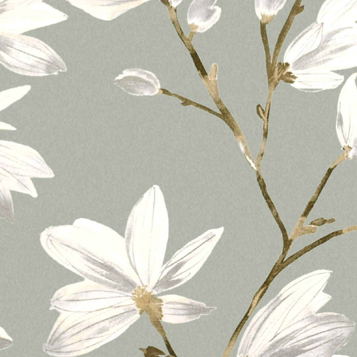 McalisterTextiles Magnolia Rose Floral Cotton Print Fabric By The Yard -  Floral 100% Cotton | Wayfair
