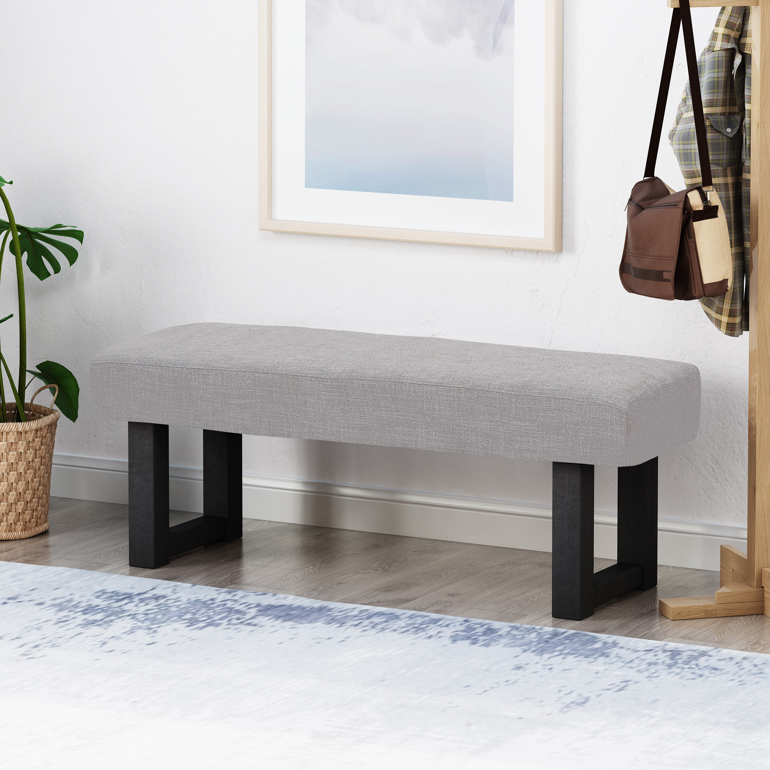 Ebern Designs Areonia Upholstered Bench Reviews Wayfair