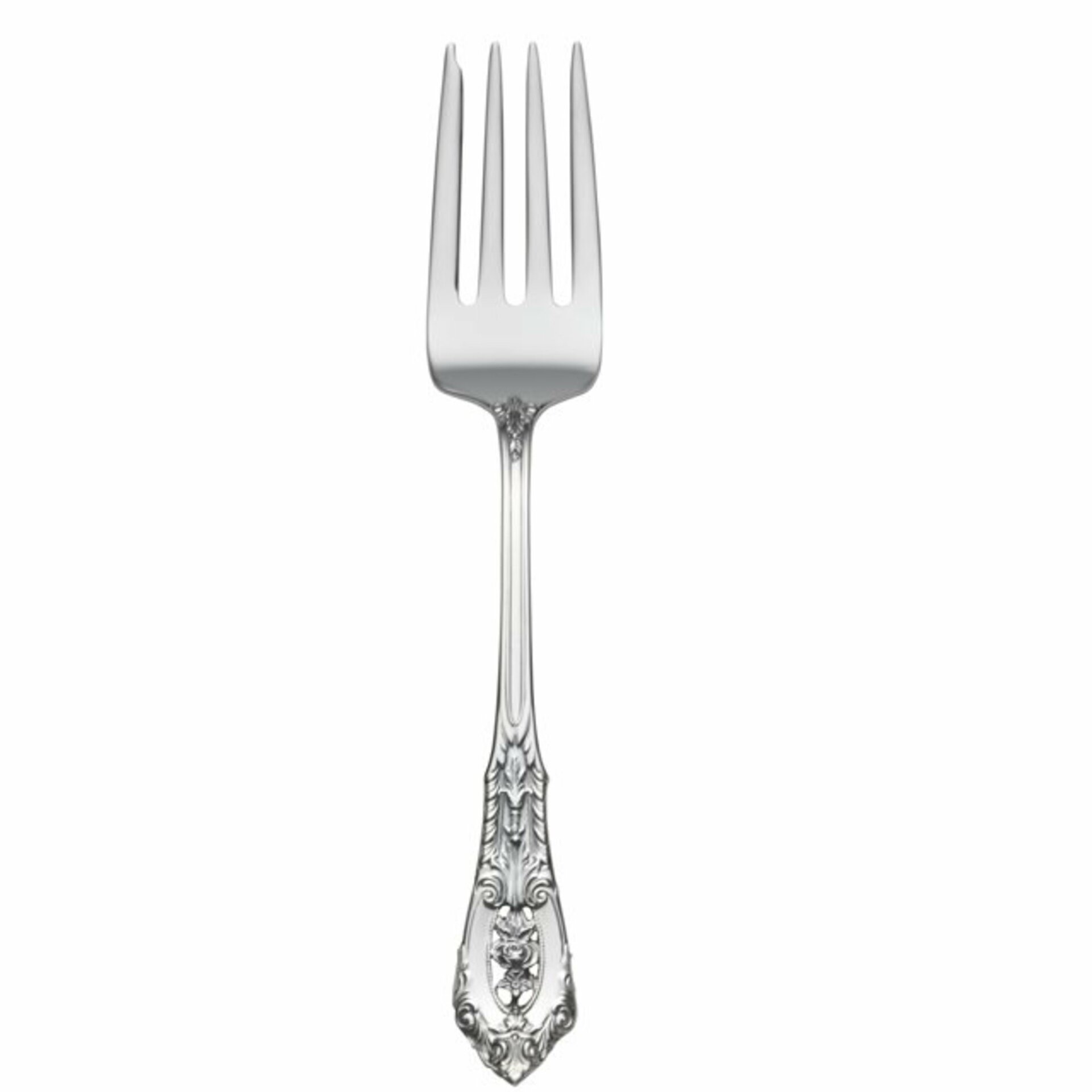 NO MONO Individual Salad Fork Vintage Wallace Rose Point Sterling Silver 