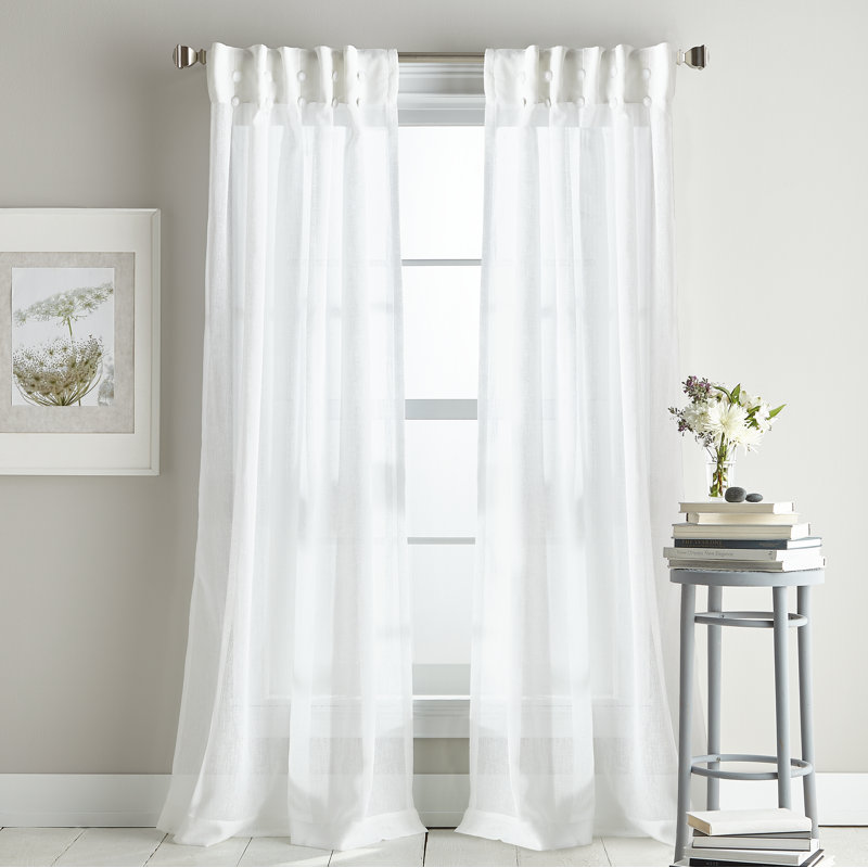 City Sky Sheer Rod Pocket Curtain Panels Reviews Joss Main