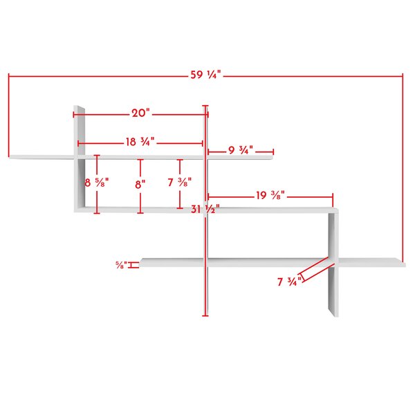 Keyon Wood Accent Wall Shelf