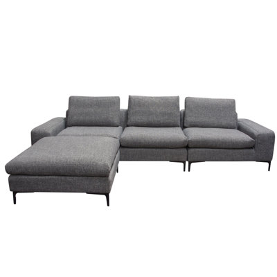 Flux Modular Sectional with Ottoman Diamond Sofa