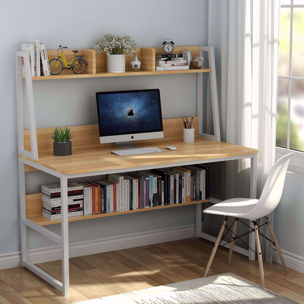 computer bookshelf desk