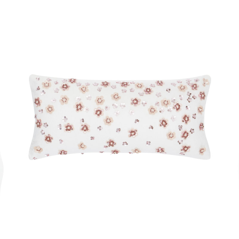 Kate Spade New York Dash Dot Falling Sequin Feathers Floral 12 Throw Pillow Wayfair