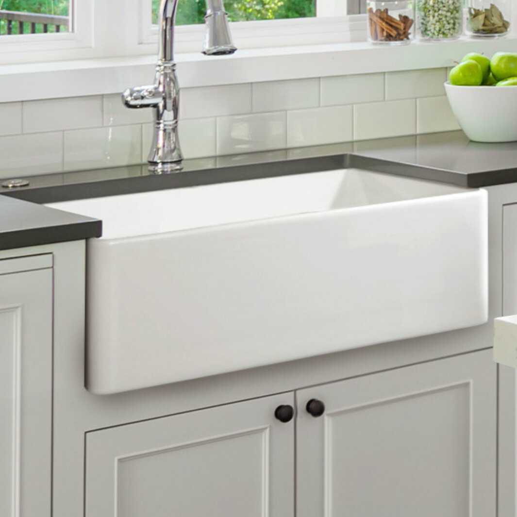 Claypro 30 L X 18 W Farmhouse Kitchen Sink Reviews Wayfair