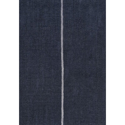 Amdrew Machine Made Power Loom Polypropylene Area Rug in Navy/Ivory