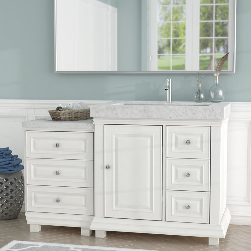 Darby Home Co Bakerstown Contemporary 56 Single Bathroom Vanity Set Bakerstown Contemporary 56 Single Bathroom Vanity Set