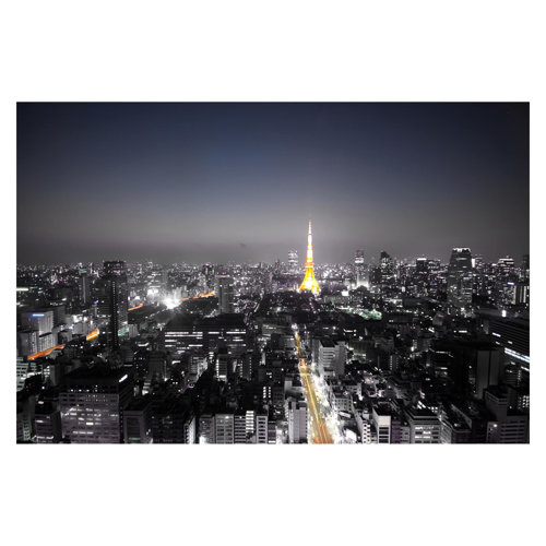 Tokyo 3.2m x 4.8m Textured Matt Peel & Stick Wall Mural East Urban Home