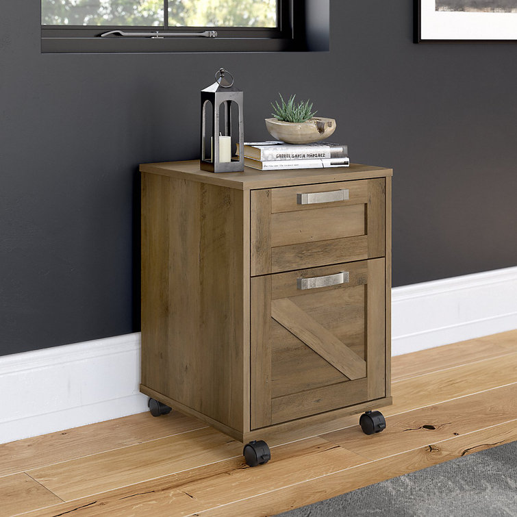 2 Drawer Wood File Cabinet Low Under Desk Filing Small Vertical Organizer Best 