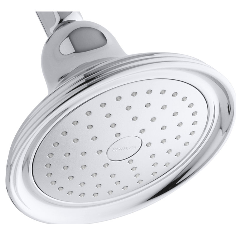 K 10391 Ak 2bz Cp Bn Kohler Devonshire 2 5 Gpm Single Function Wall Mount Shower Head With Katalyst Air Induction Spray Reviews Wayfair