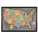 Home Magnetics Framed Magnetic Travel USA Map & Reviews | Wayfair