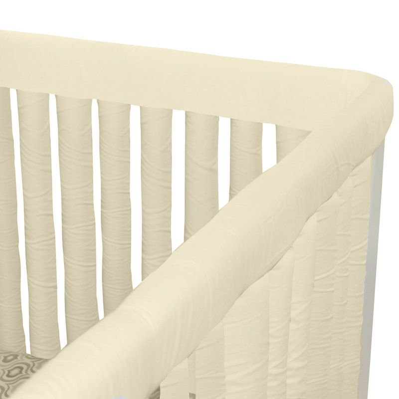 crib bumper for top rail