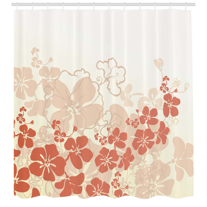 East Urban Home Floral Hawaii Tropical Shower Curtain Set Wayfair