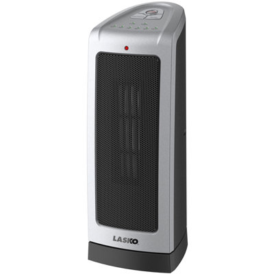Ceramic 1,500 Watt Electric Tower Heater with Thermostat Lasko