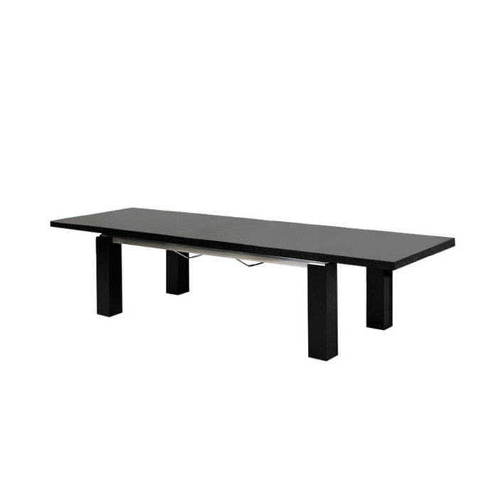 Clower Black Extendable Dining Table Clower Black Extendable Dining Table