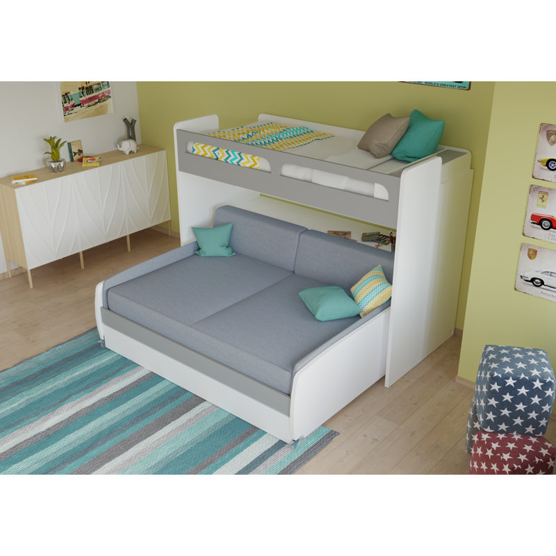 l shaped twin beds with trundle