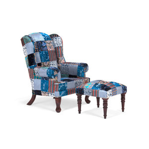 Ohrensessel Florese mit Hocker von Massivum