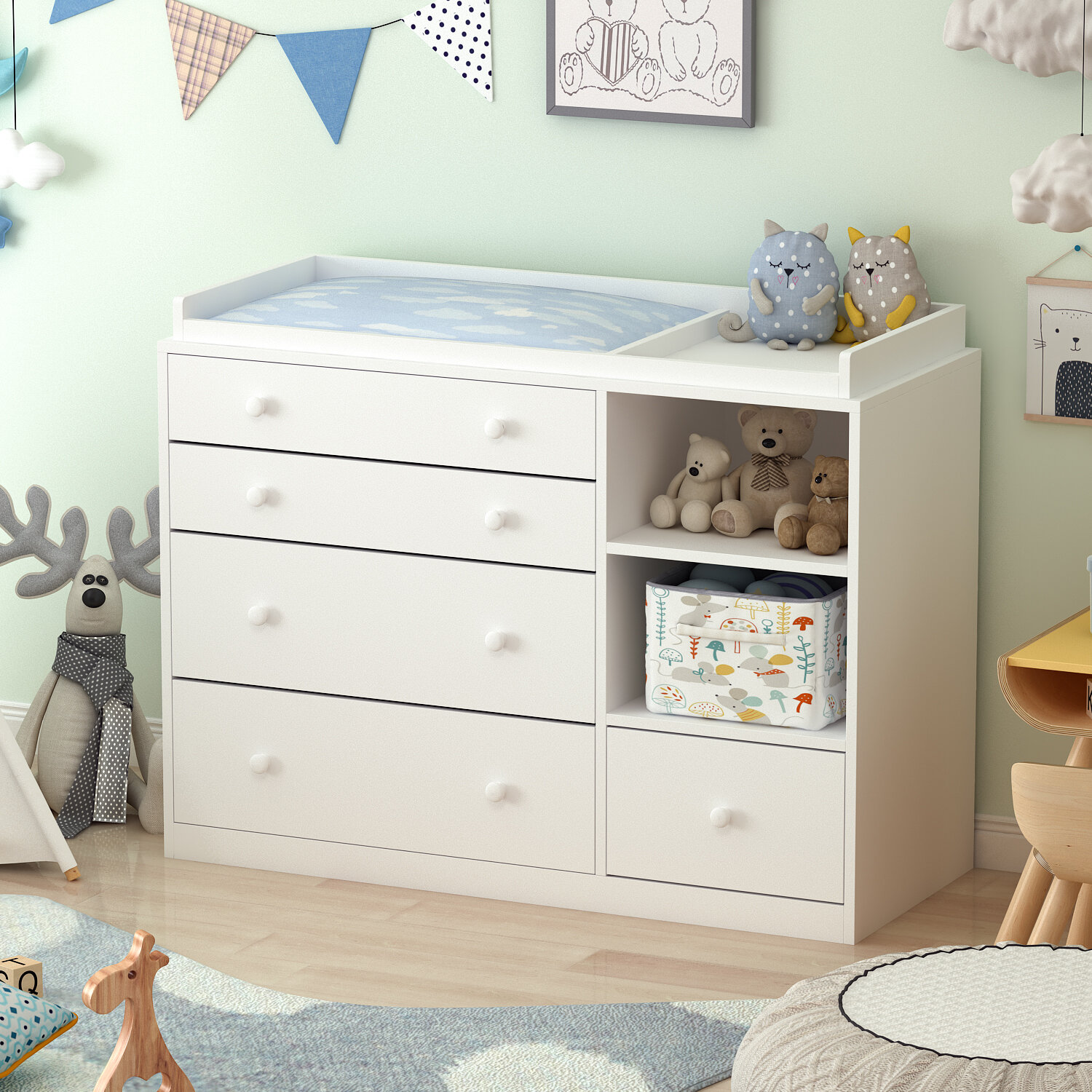 cheap changing table dresser