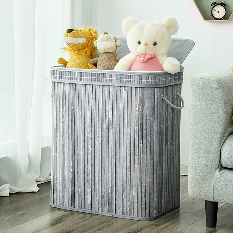 Bayou Breeze Bamboo Laundry Hamper with Lid Wayfair
