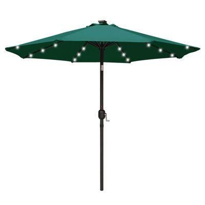Cutshall Lighted Tilt Market Umbrella