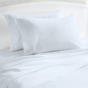 Charcoal Brand Crisp & Cool 2 Pack Oxford Pillow Cases Umi 100% Cotton Percale 200 Thread Count 