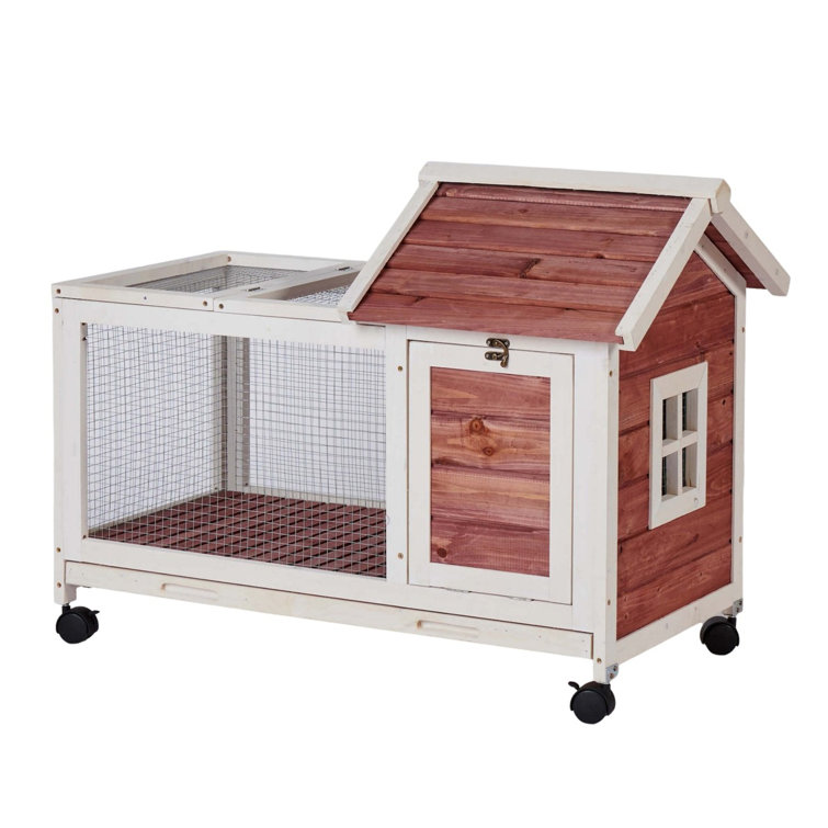 wooden rabbit hutch
