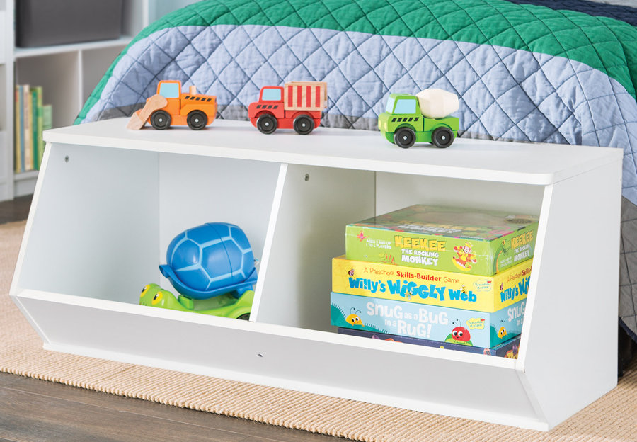 Stackable Angled Toy Organizer
