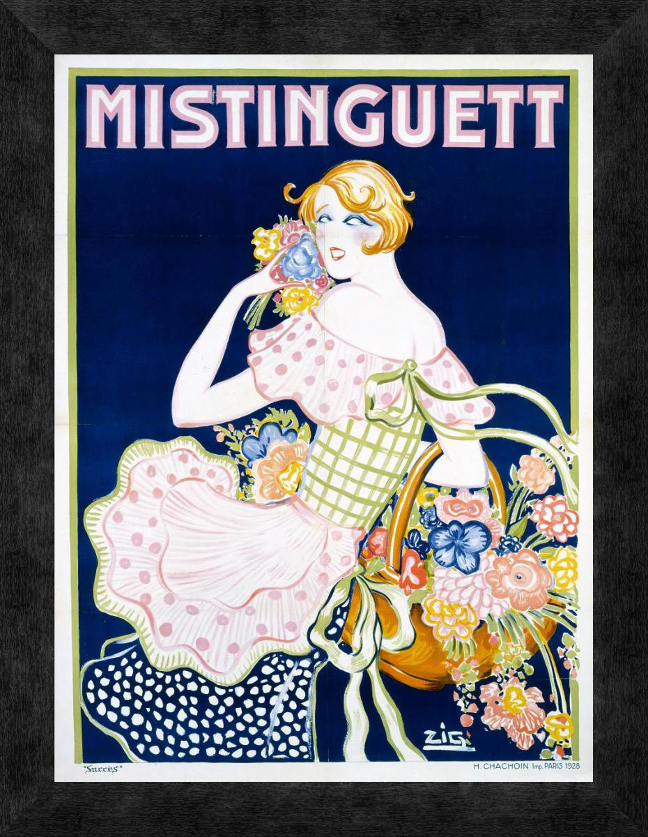 Global Gallery Mistinguett By Zig Picture Frame Advertisements On Canvas Wayfair