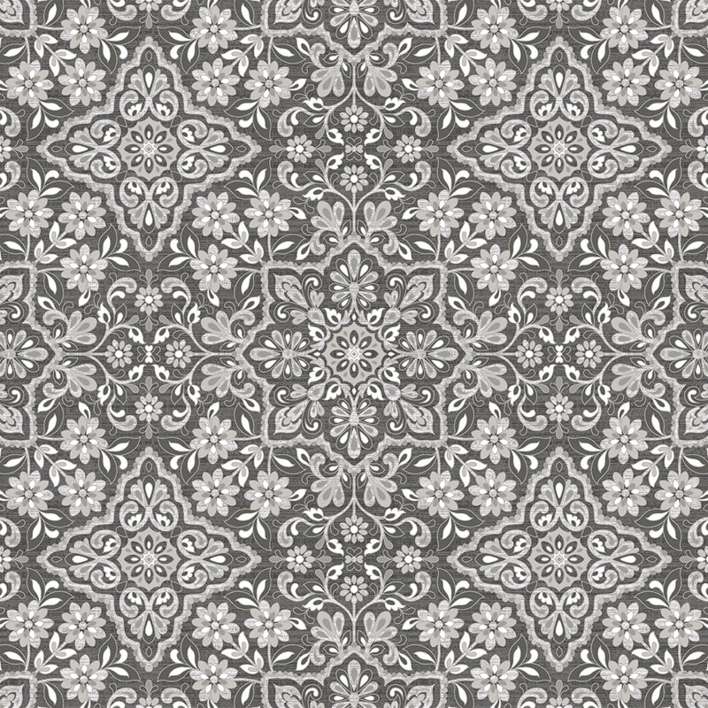 Three Posts Teen Almyra Floral Tile 33 X 20 5 Metallic Wallpaper Roll Reviews Wayfair