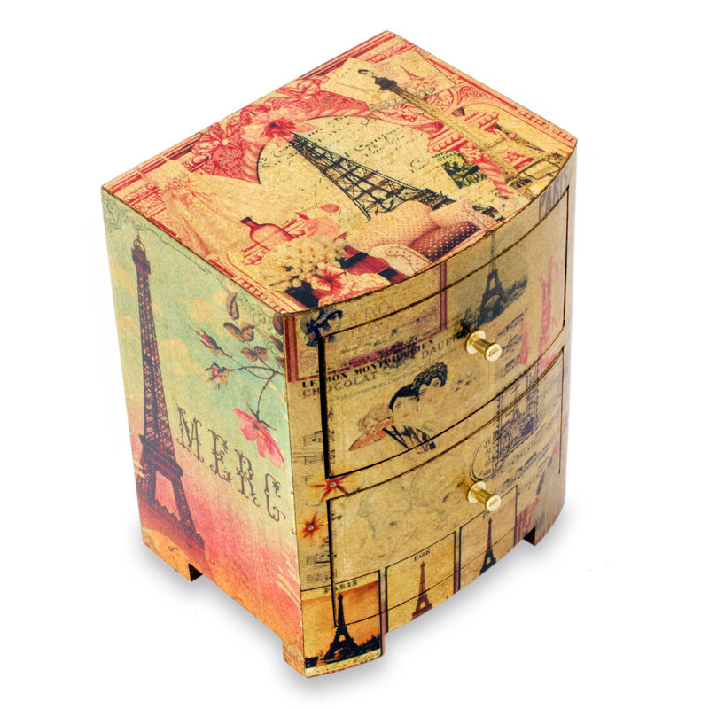 One Allium Way Carlotas Secret Decoupage Jewelry Box Wayfair