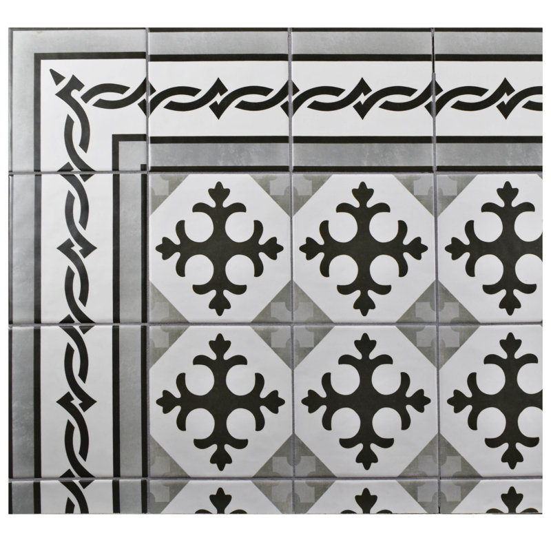 Haute 5 88 X Ceramic Field Tile In Charcoal Gray Reviews Haute 5 88 X Ceramic Field Tile In Charcoal Gray