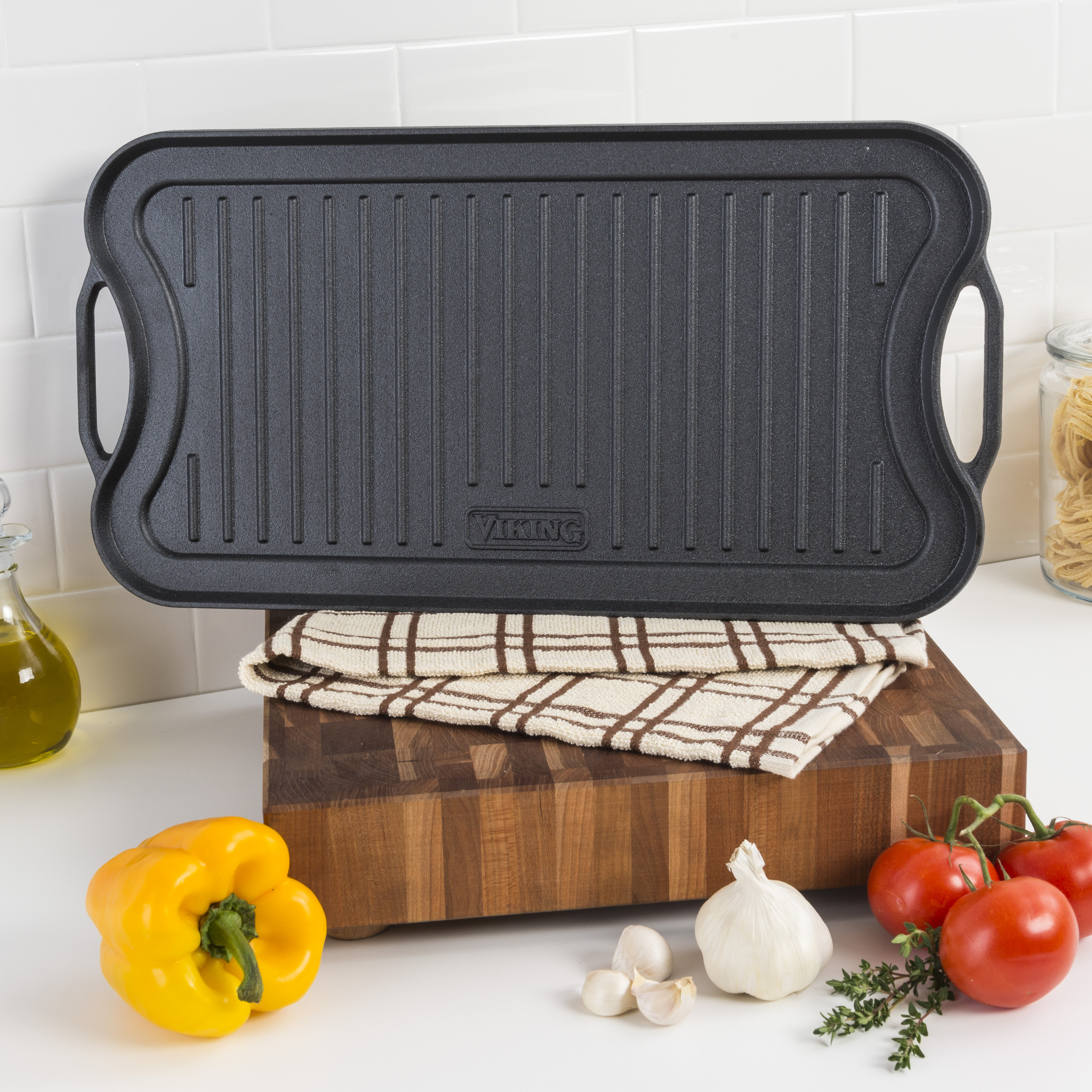 viking cast iron griddle
