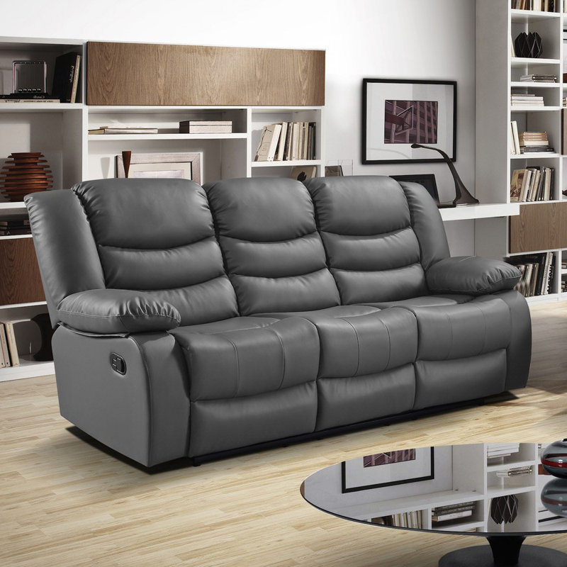 Zipcode Design Trista 3 Seater Reclining Sofa Reviews Wayfair Trista 3 Seater Reclining Sofa