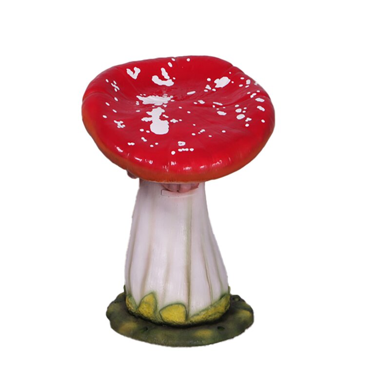 Gracie Oaks Haleakal Single Mushroom Stool over Sized Sculpture | Wayfair